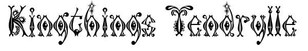 Kingthings Tendrylle font preview